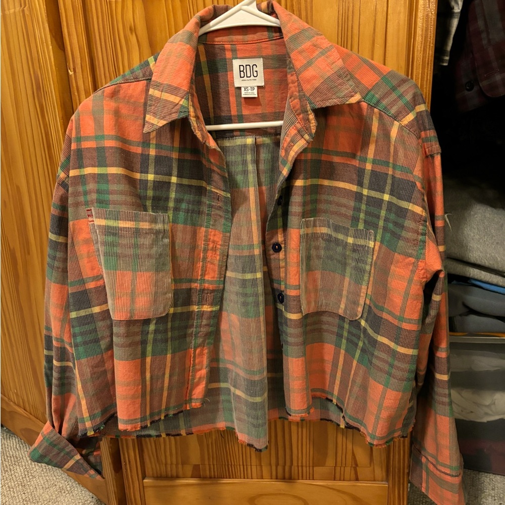 XS BDG Flannel Button-Up Shirt